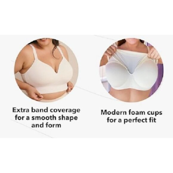 Shapermint Truekind Supportive Comfort Wireless Shaping Bra 4XL - Picture 4 of 13